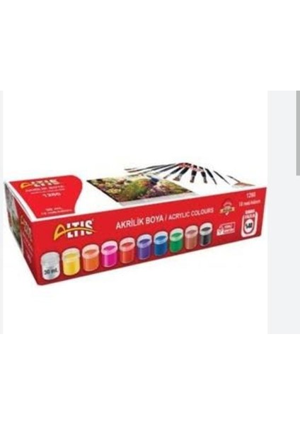 10'lu Akrilik Boya 10 x 30 ml