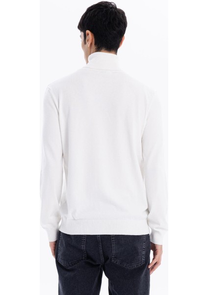 Balıkçı Yaka Slim Fit Basic Erkek Kazak fiyatları