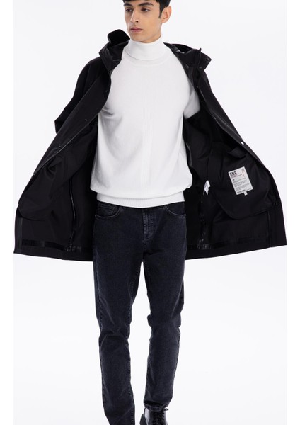 Kapüşonlu Çıtçıt ve Fermuar Kapamalı Erkek Trench modelleri