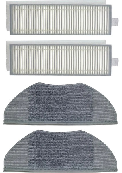 Xiaomi Vacuum Mop 2in1 Essential (Mjstg1) Robot Süpürge Uyumlu 4'lü Yedek Parça Seti