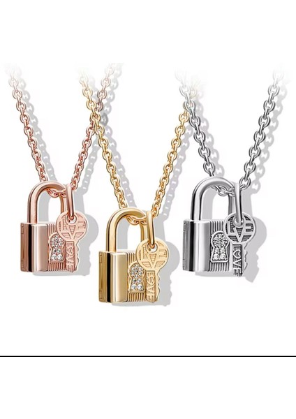 Kilit ve Anahtar Sallantılı Rose Charm modelleri