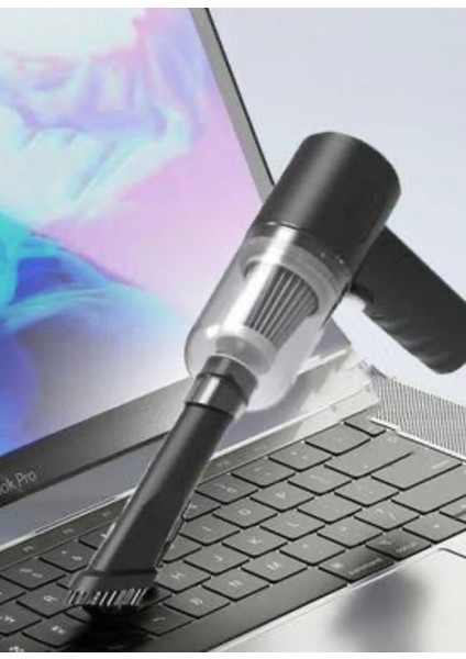 Vacuum Yıkanabilir Filtreli USB Şarjlı Araç Içi Araba Süpürge Vakum