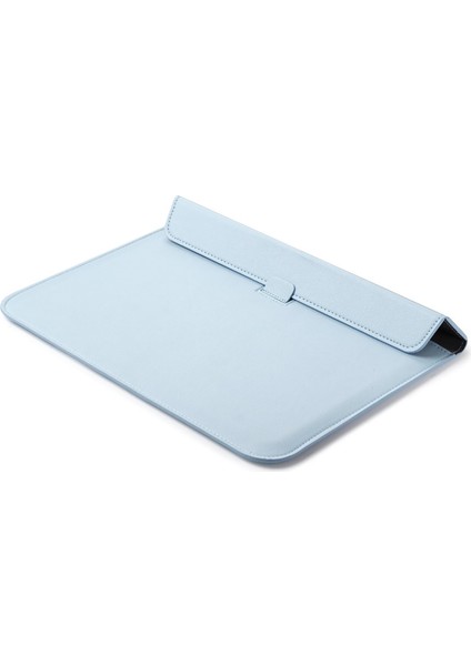 Apple MacBook Pro 14 Inç M4 A3401 A3112 A3185 ile Uyumlu Deri Kılıf Çanta Sleeve Standlı