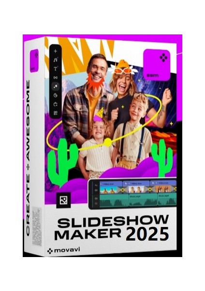 SlideShow Maker 2025 Business (Windows) - 1 PC Lifetime/Ömür Boyu Abonelik Kodu