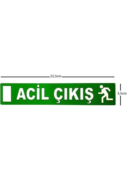 Acıl Çıkış Sticker Lümen Özellikli Fosforlu Karanlıkda Görünme Özelliğine Sahip fiyatları