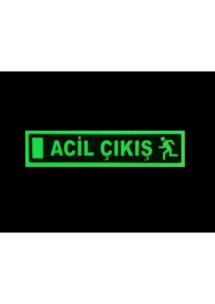 Acıl Çıkış Sticker Lümen Özellikli Fosforlu Karanlıkda Görünme Özelliğine Sahip modelleri