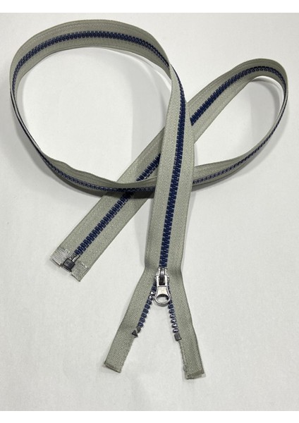 Mont Kaban Fermuarı 100 cm Gri - Lacivert