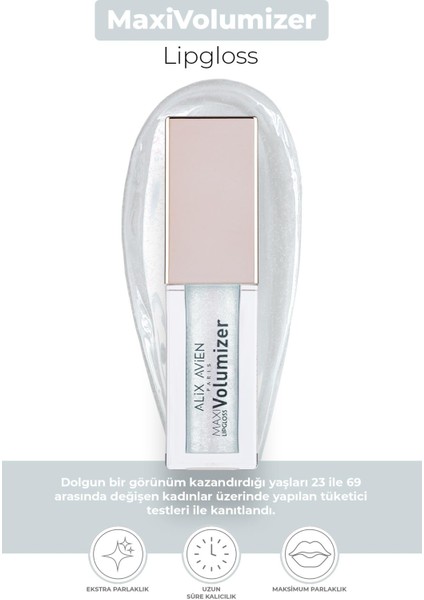 Maxivolumizer Lipgloss 202 - Maxipearl - Kalıcı ve Nemlendirici Ruj - Dolgunlaştırıcı Etki