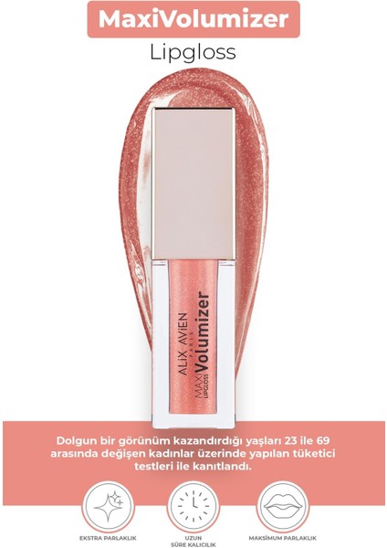 Maxivolumizer Lipgloss 211 - Pearly Candy - Kalıcı ve Nemlendirici Ruj - Dolgunlaştırıcı Etki