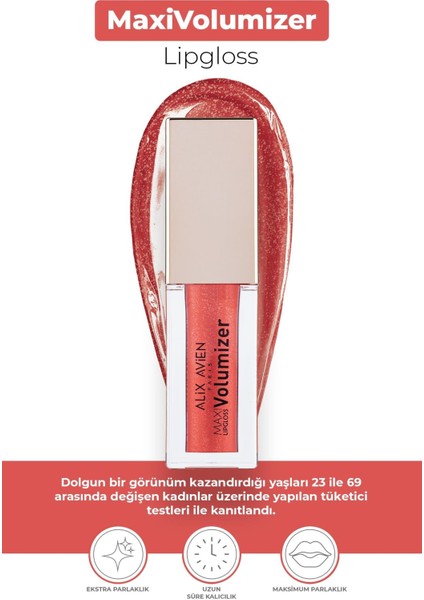 Maxivolumizer Lipgloss 217 - Pomegranate Blossom - Kalıcı ve Nemlendirici Ruj - Dolgunlaştırıcı Etki