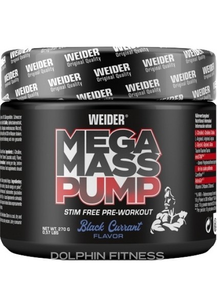 Mega Mass Pump Preworkout 270 G