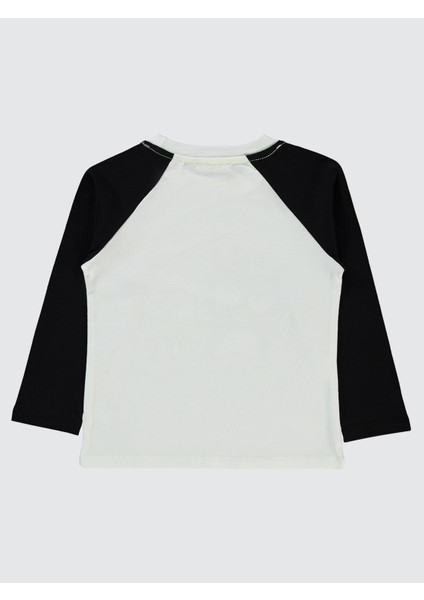 Erkek Çocuk Sweatshirt 2-5 Yaş Ekru