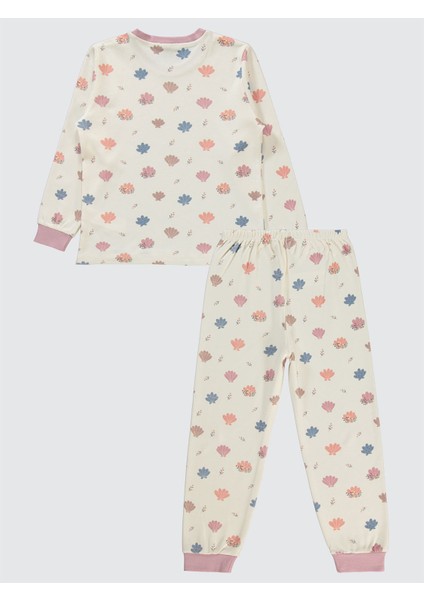 Kız Çocuk Pijama Takımı 6-9 Yaş Açk Somon
