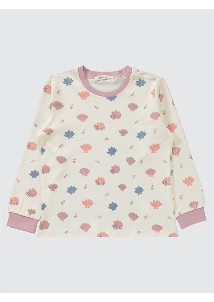 Kız Çocuk Pijama Takımı 6-9 Yaş Açk Somon