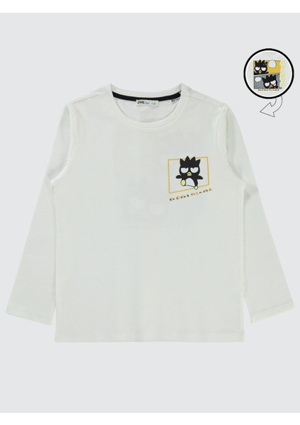 Erkek Çocuk Sweatshirt 6-9 Yaş Ekru