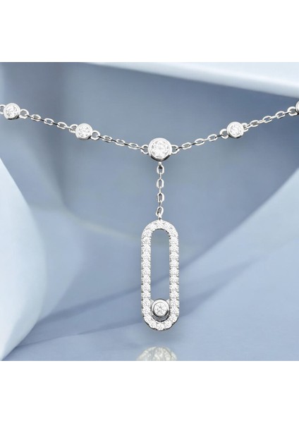 Swarovski Hareketli Bileklik 925 Gümüş (Altın Kaplama)