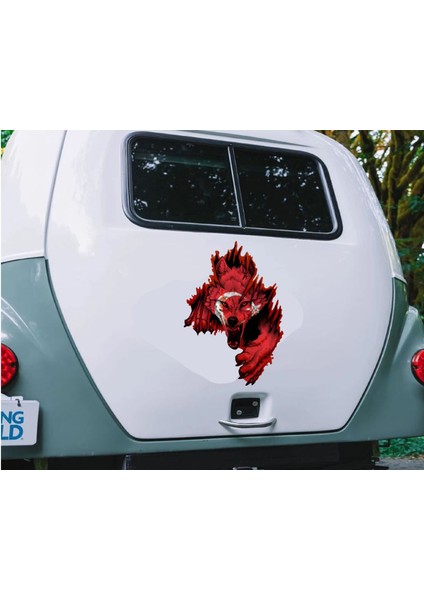 Kurt Börü Gökbörü Türk Sticker Araba Oto Motosiklet Karavan Sticker 00244 modelleri