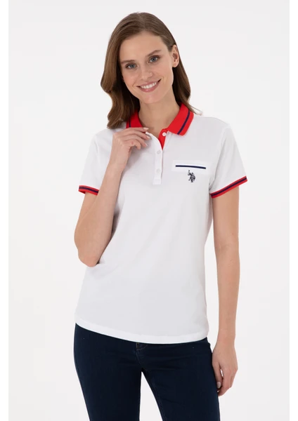 U.S. Polo Assn. Kadın Beyaz T-Shirt 50285842-VR013