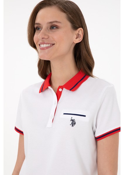 U.S. Polo Assn. Kadın Beyaz T-Shirt 50285842-VR013