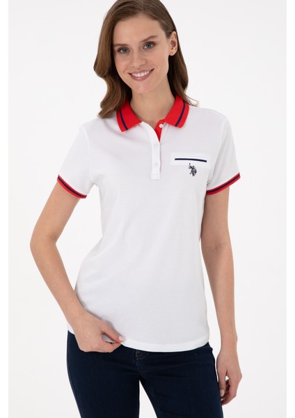 U.S. Polo Assn. Kadın Beyaz T-Shirt 50285842-VR013