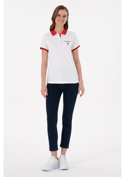 U.S. Polo Assn. Kadın Beyaz T-Shirt 50285842-VR013