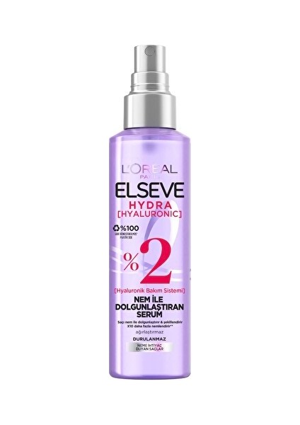 Elseve Hyaluronıc Şampuan 390 ml + Serum Kofre 150 ml