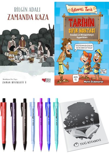 Tarihin Sıfır Noktası Anadolu ve Mezopotomya Uygarlıkları ve Zamanda Bisikleti 3 Zamanda Kaza 2li Set