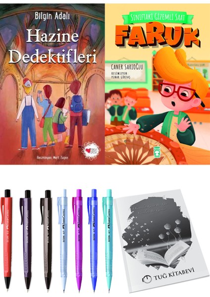 Sınıftaki Gizemli Saat Faruk ve Hazine Dedektifleri 2li Set