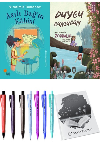 Duygu Günlüğüm Mira ve Yekta Zorbalık Adası'nda Mücadele ve Asılı Dağ'ın Kahini 2li Set