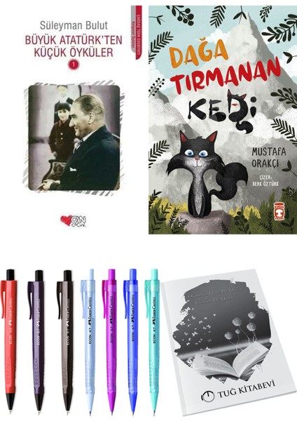 Dağa Tırmanan Kedi ve Büyük Atatürk'ten Küçük Öyküler 1 2li Set