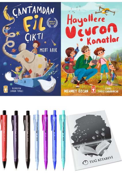 Hayallere Uçuran Kanatlar ve Çantamdan Fil Çıktı 2li Set