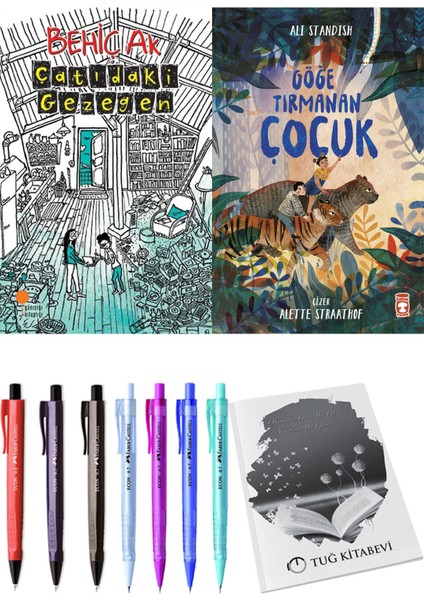 Göğe Tırmanan Çocuk ve Çatıdaki Gezegen 2li Set