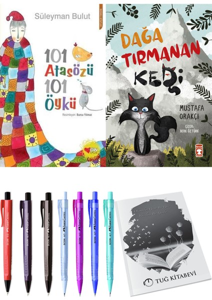 Dağa Tırmanan Kedi ve 101 Atasözü 101 Öykü Süleyman Bulut 2li Set
