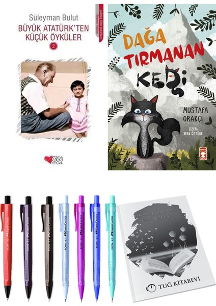 Dağa Tırmanan Kedi ve Büyük Atatürk'ten Küçük Öyküler 2 2li Set