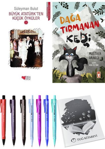 Dağa Tırmanan Kedi ve Büyük Atatürk'ten Küçük Öyküler 3 2li Set