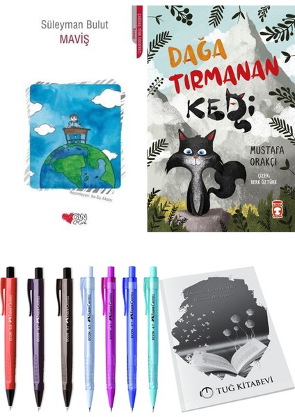 Dağa Tırmanan Kedi ve Maviş 2li Set