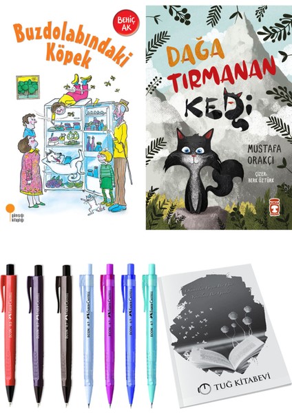 Dağa Tırmanan Kedi ve Buzdolabındaki Köpek 2li Set