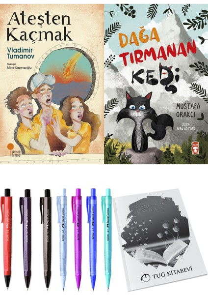 Dağa Tırmanan Kedi ve Ateşten Kaçmak 2li Set