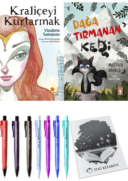 Dağa Tırmanan Kedi ve Kraliçeyi Kurtarmak 2li Set