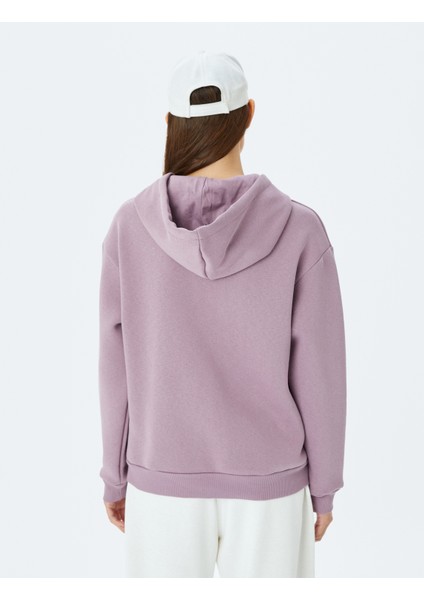 Kanguru Cepli Kapüşonlu Oversize Basic Sweatshirt