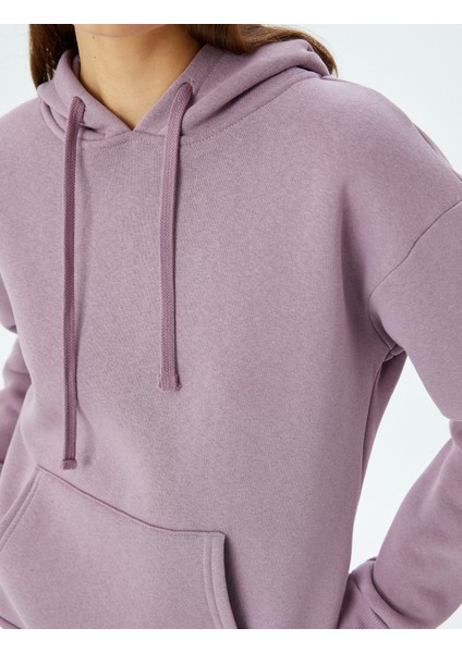 Kanguru Cepli Kapüşonlu Oversize Basic Sweatshirt indirimleri