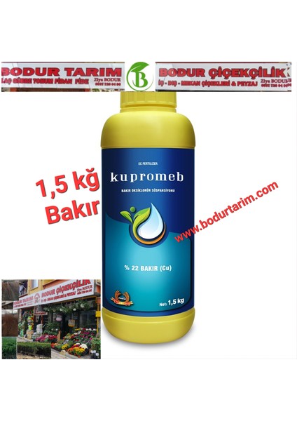 Kupromeb 1.5 Kg %22 Bakır Gübre (Cu) Meyve Sebze Fidan Fide Çiçek