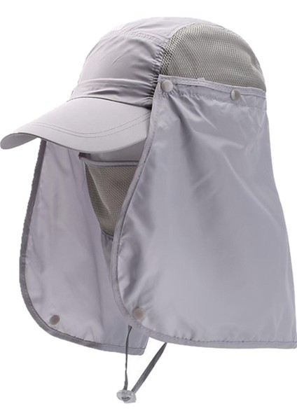 Boyun ile Güneşğı Balıkçılık Için Güneş Yaz Açık Sporları Açık Gri (Yurt Dışından)