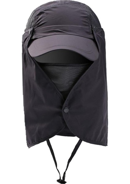 Boyun ile Güneşğı Balıkçılık Için Güneş Yaz Açık Sporları Gri (Yurt Dışından) indirimleri