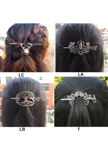 R-Gümüş Büyük Celtics Düğümleri Viking Runları Çift Başlı Ejderha Tokası Saç Tokası Çubuk Kaydırıcı Aksesuarlar F-06 (Yurt Dışından) fiyatları