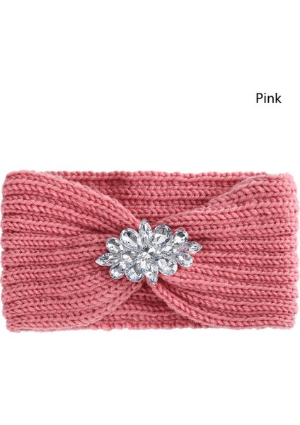 Siyah Stil Kadın Taşlı Örgü Bandanalar Kış Sıcak Tığ Başlık Esnek Saç Bandı (Yurt Dışından) fırsatları