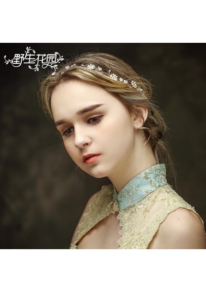 Altın Tarzı Moda Papatya Çiçeği Gelin Taşlı Inci Düğün Saç Bandı Vintage Taç Başlık (Yurt Dışından) fırsatları