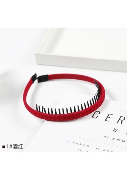 Açık Mavi Stil Kore Kumaş Sargı Kayışı Dişli Ince Baş Bandı (Yurt Dışından) fırsatları