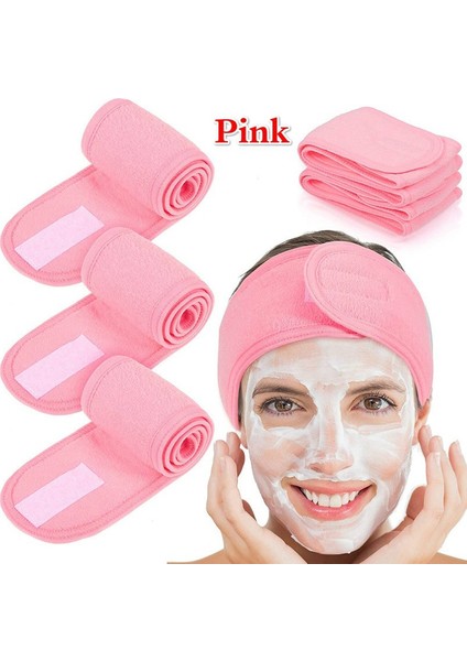 Pembe Tarzı 1 Adet Yüz Spa Baş Bandı Makyaj Duş Banyo Sarılma Spor Saç Bandı Havlu Başlık (Yurt Dışından)