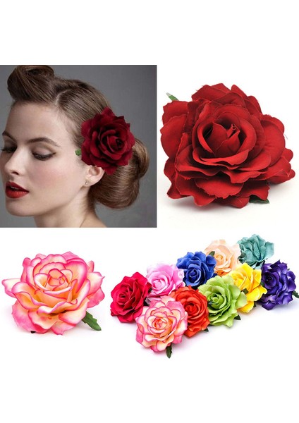 Pembe Tarzı Düğün Gelin Hizmetçi Gelinlik Düğün Gül Çiçeği Toka Broş Saç Klipsi (Yurt Dışından) fiyatları